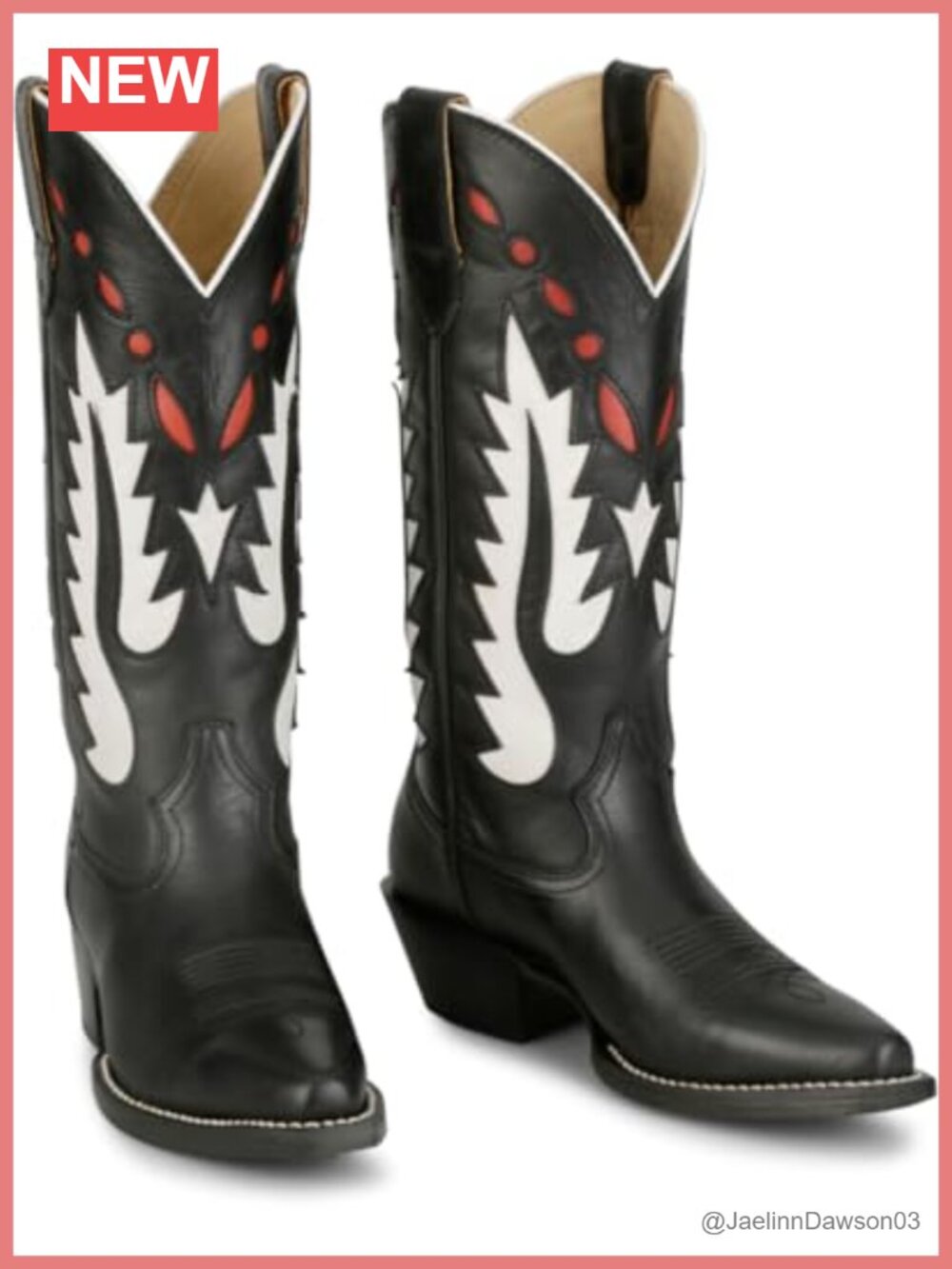 Western Boots for Women Vintage Embroidery Snip Toe Durable Leather